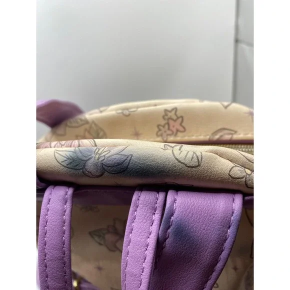 Loungefly Disney Princess Rapunzel Floral Mini Backpack - Picture 4 of 8